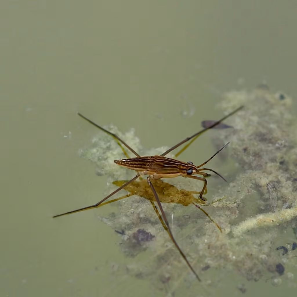 Patineur d'eau ailé, Nymphe