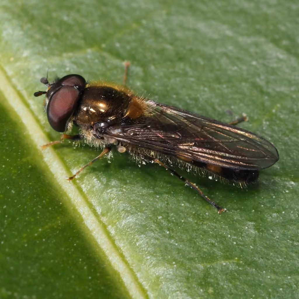 Syrphe triangulaire, Mâle